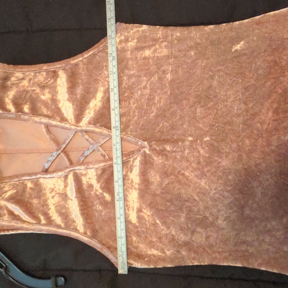 Minette, Pink, Crushed Velvet, Sleeveless Top, no size listed, maybe size S - Picture 9 of 10